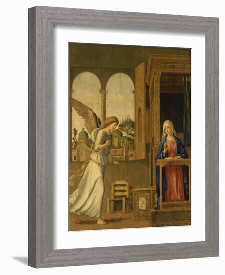 Annunciation, 1495-Cima da Conegliano-Framed Giclee Print