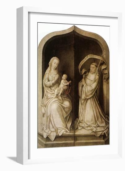 Annunciation, 1516-1517-Jean Bellegambe-Framed Giclee Print