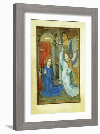 Annunciation, 1520's-Simon Bening-Framed Giclee Print