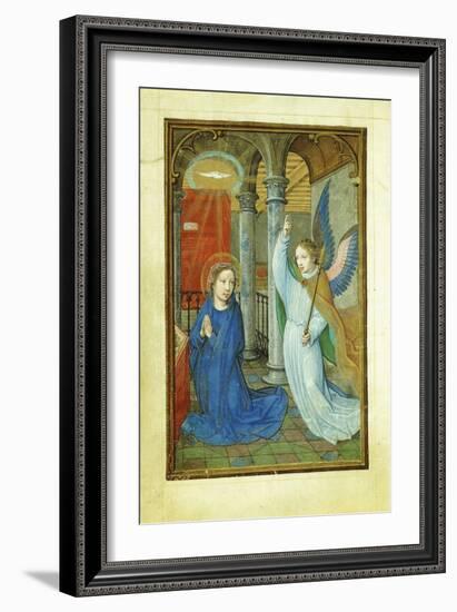 Annunciation, 1520's-Simon Bening-Framed Giclee Print