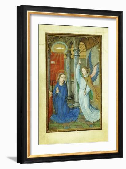 Annunciation, 1520's-Simon Bening-Framed Giclee Print