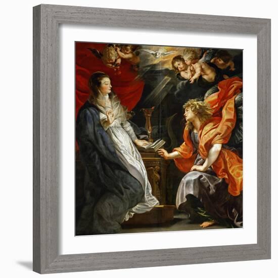 Annunciation, 1609-Peter Paul Rubens-Framed Giclee Print