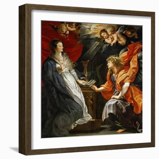 Annunciation, 1609-Peter Paul Rubens-Framed Giclee Print