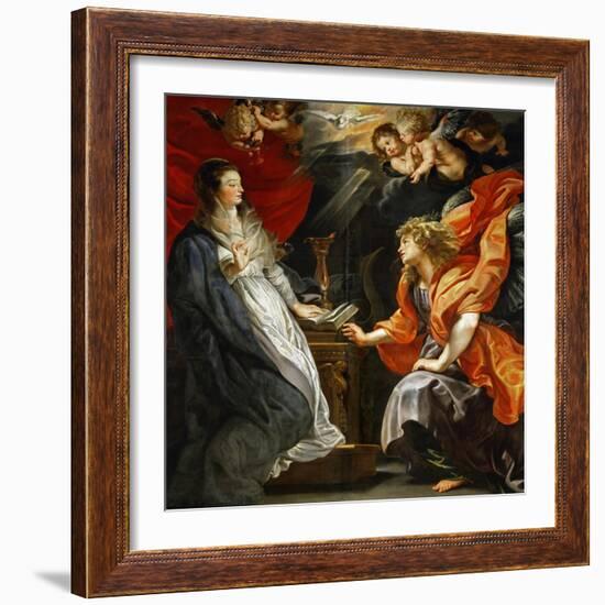 Annunciation, 1609-Peter Paul Rubens-Framed Giclee Print