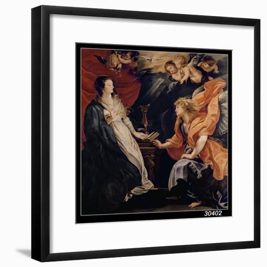 Annunciation, 1609-Peter Paul Rubens-Framed Giclee Print