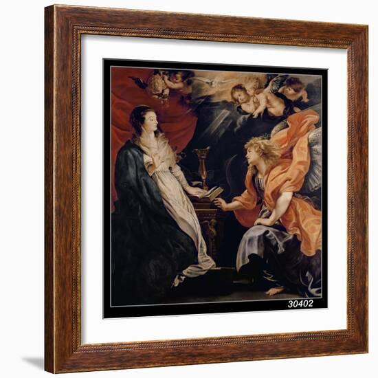 Annunciation, 1609-Peter Paul Rubens-Framed Giclee Print