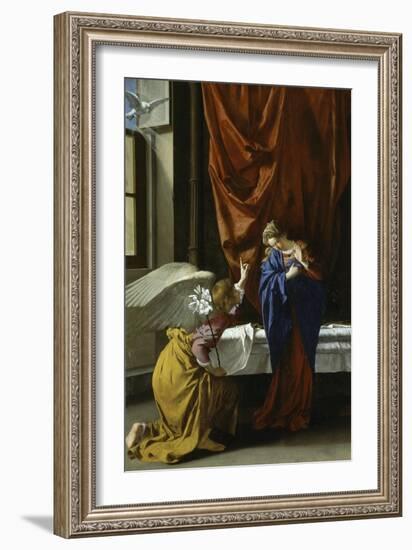 Annunciation, 1621-1623-Orazio Gentileschi-Framed Giclee Print