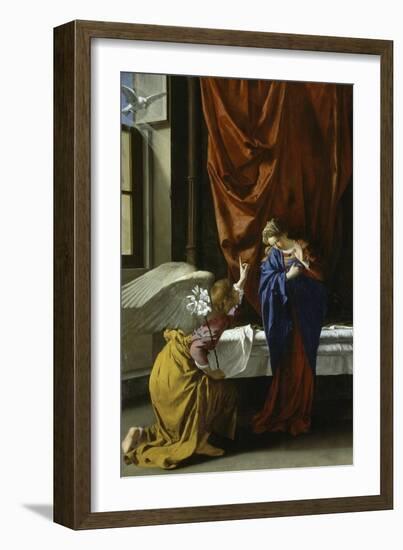 Annunciation, 1621-1623-Orazio Gentileschi-Framed Giclee Print