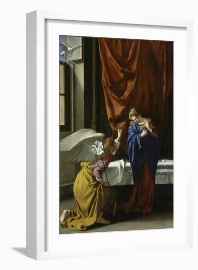 Annunciation, 1621-1623-Orazio Gentileschi-Framed Giclee Print