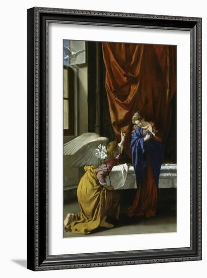 Annunciation, 1621-1623-Orazio Gentileschi-Framed Giclee Print