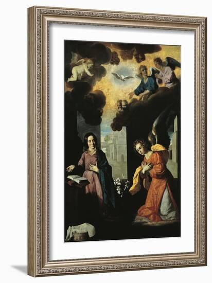 Annunciation, 1638-Francisco de Zurbaran-Framed Giclee Print