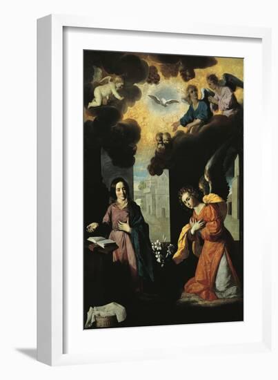 Annunciation, 1638-Francisco de Zurbaran-Framed Giclee Print