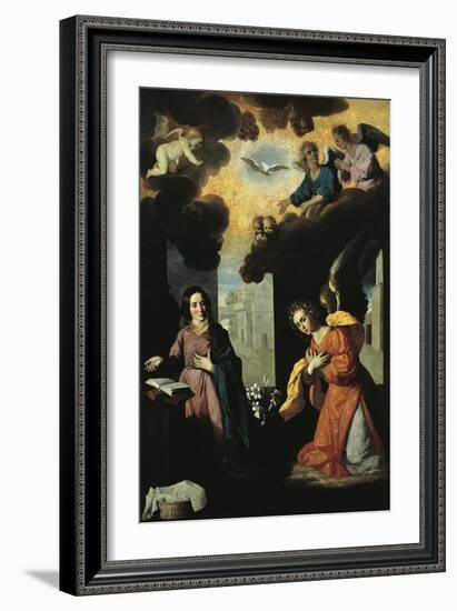 Annunciation, 1638-Francisco de Zurbaran-Framed Giclee Print