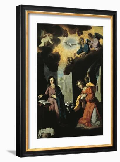 Annunciation, 1638-Francisco de Zurbaran-Framed Giclee Print