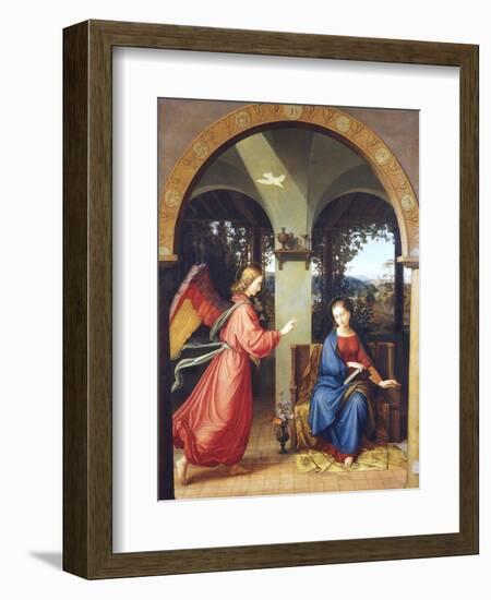 Annunciation, 1818-Julius Schnorr von Carolsfeld-Framed Giclee Print