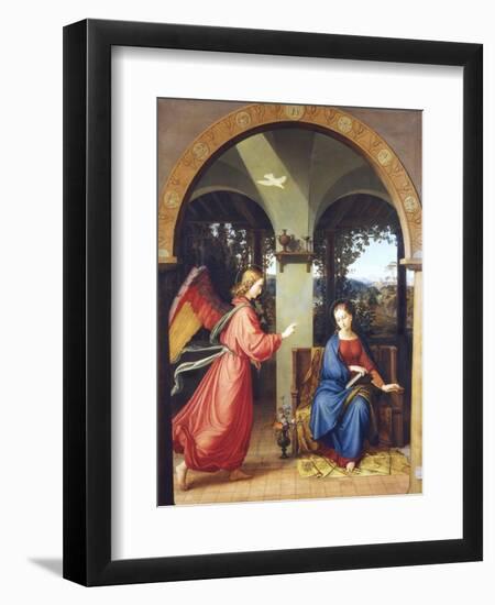 Annunciation, 1818-Julius Schnorr von Carolsfeld-Framed Giclee Print