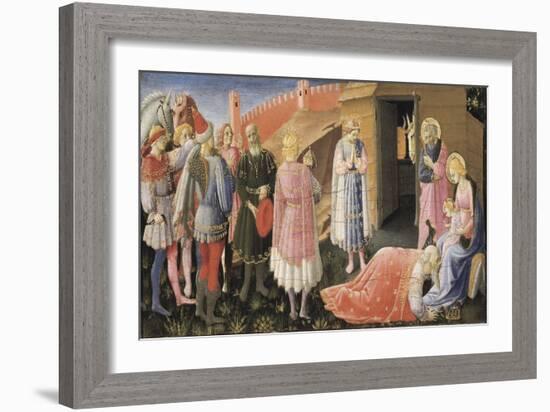 Annunciation Altarpiece-Fra Angelico-Framed Art Print