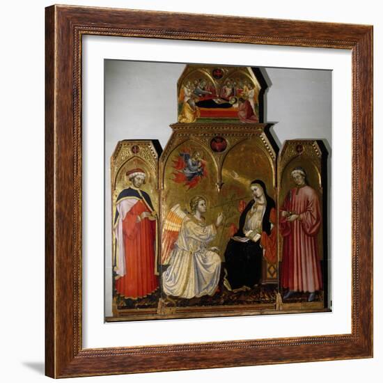 Annunciation and Saints-Taddeo di Bartolo-Framed Giclee Print