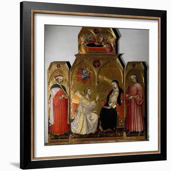 Annunciation and Saints-Taddeo di Bartolo-Framed Giclee Print