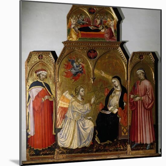 Annunciation and Saints-Taddeo di Bartolo-Mounted Giclee Print