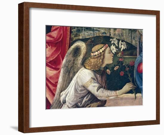 Annunciation and Saints-Filippino Lippi-Framed Giclee Print