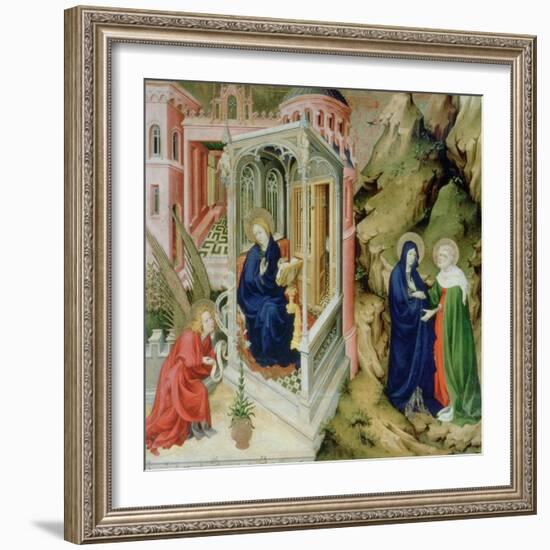 Annunciation and Visitation, 1394-1399-Melchior Broederlam-Framed Giclee Print