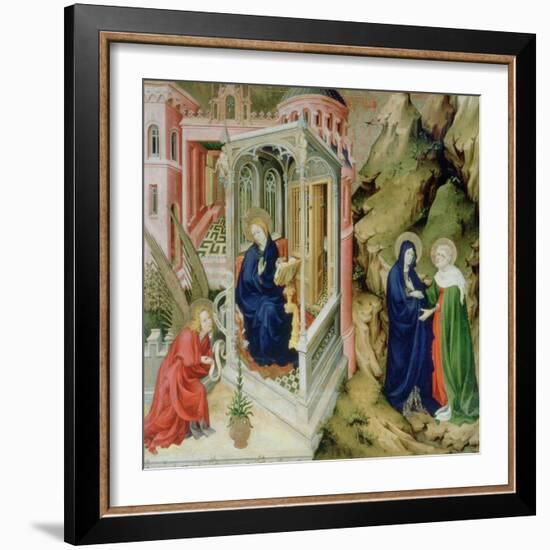 Annunciation and Visitation, 1394-1399-Melchior Broederlam-Framed Giclee Print