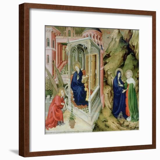 Annunciation and Visitation, 1394-1399-Melchior Broederlam-Framed Giclee Print