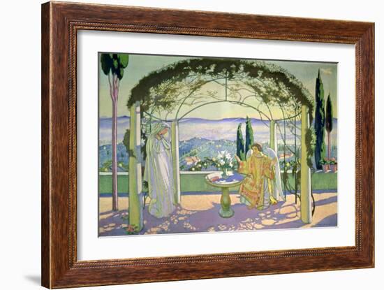 Annunciation at Fiesole, 1919-Maurice Denis-Framed Giclee Print