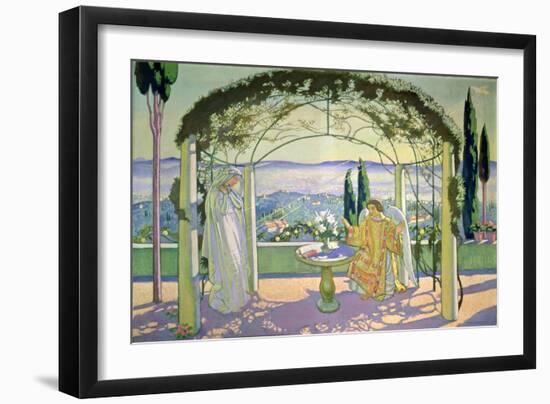 Annunciation at Fiesole, 1919-Maurice Denis-Framed Giclee Print