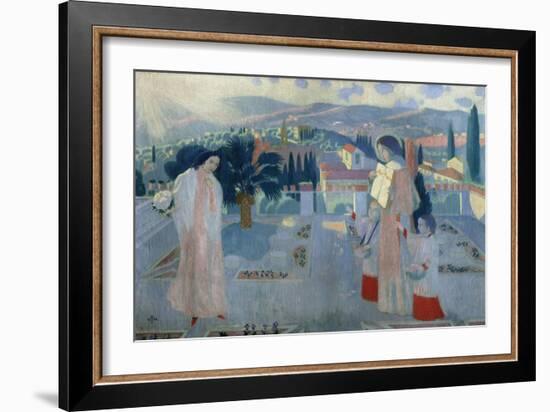 Annunciation at Fiesole-Maurice Denis-Framed Giclee Print