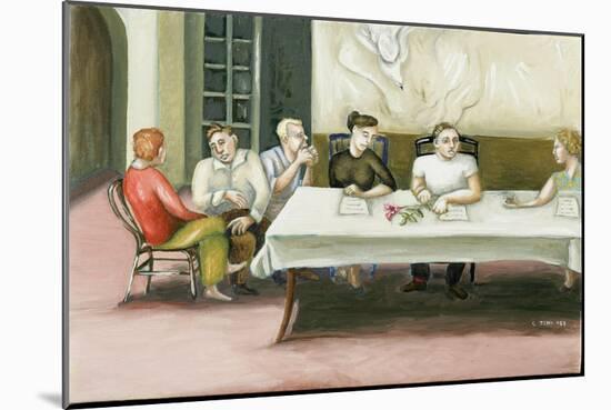 Annunciation at Table, 2006-Caroline Jennings-Mounted Giclee Print