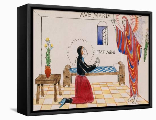 Annunciation, C.1912-Eric Gill-Framed Premier Image Canvas