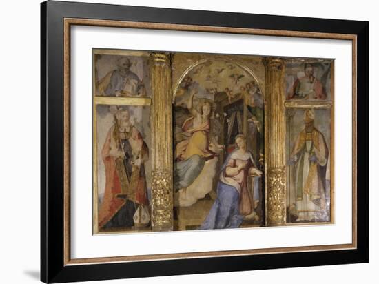 Annunciation, Church of Saint Thomas, Vallemaio, Lazio, Italy-Charles Bentley-Framed Giclee Print