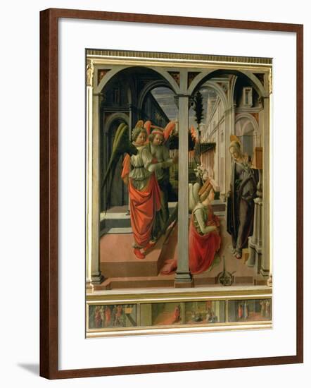 Annunciation, circa 1445-Fra Filippo Lippi-Framed Giclee Print