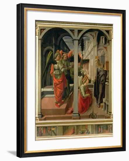 Annunciation, circa 1445-Fra Filippo Lippi-Framed Giclee Print