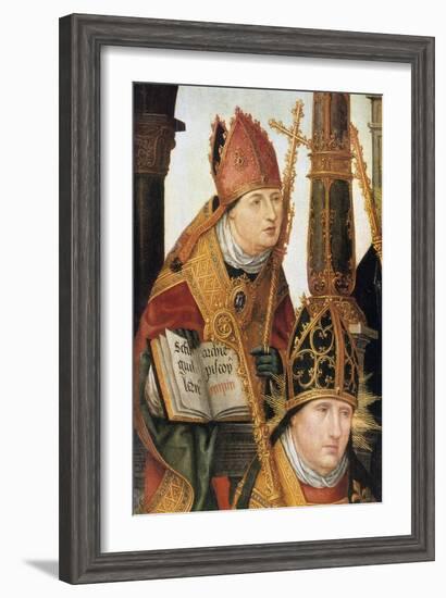 Annunciation (Detail), 1516-1517-Jean Bellegambe-Framed Giclee Print