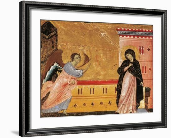 Annunciation, Detail from Antependium of St Peter Enthroned by Guido Da Siena-null-Framed Giclee Print