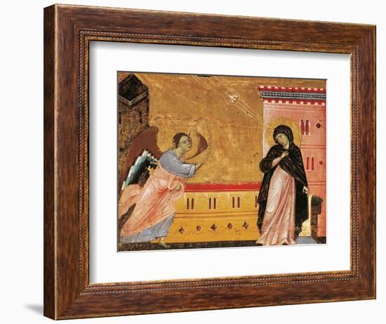 Annunciation, Detail from Antependium of St Peter Enthroned by Guido Da Siena-null-Framed Giclee Print