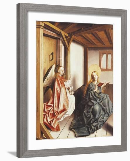 Annunciation, Detail from Mary's Altar, Circa 1440-null-Framed Giclee Print