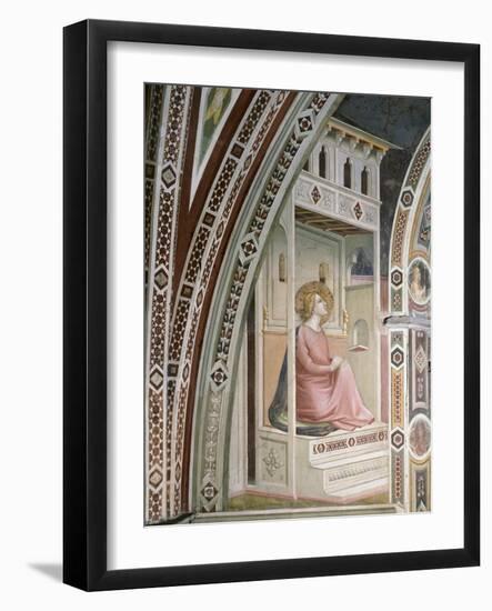 Annunciation, Detail from Stories of Virgin: Marriage of Virgin-Taddeo Gaddi-Framed Giclee Print