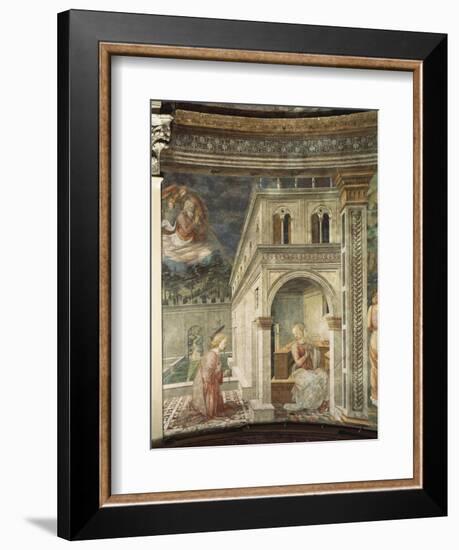 Annunciation, Detail from the Stories of the Virgin, 1467-1469-Filippo Lippi-Framed Giclee Print