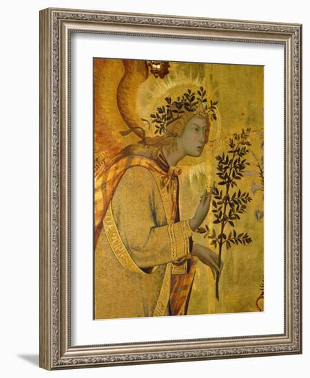 Annunciation, Detail of Gabriel-Simone Martini-Framed Giclee Print