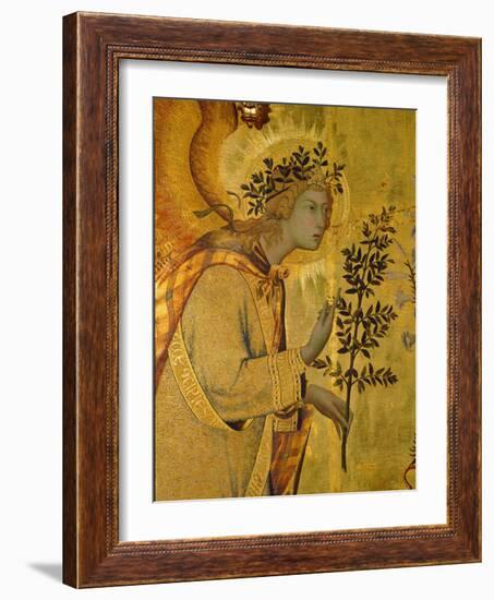 Annunciation, Detail of Gabriel-Simone Martini-Framed Giclee Print