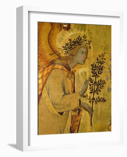 Annunciation, Detail of Gabriel-Simone Martini-Framed Giclee Print