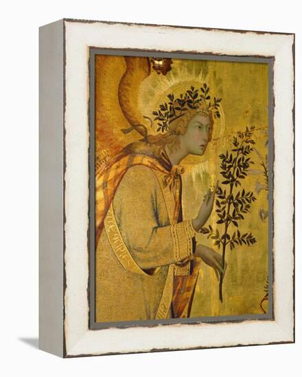 Annunciation, Detail of Gabriel-Simone Martini-Framed Premier Image Canvas