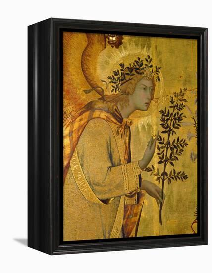 Annunciation, Detail of Gabriel-Simone Martini-Framed Premier Image Canvas