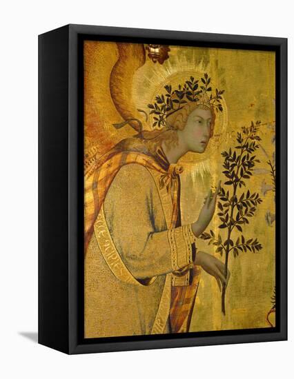 Annunciation, Detail of Gabriel-Simone Martini-Framed Premier Image Canvas