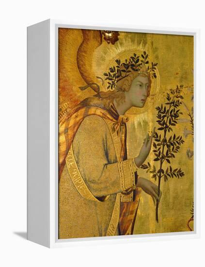 Annunciation, Detail of Gabriel-Simone Martini-Framed Premier Image Canvas