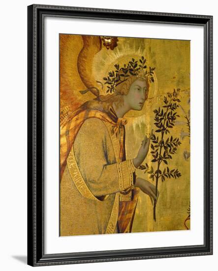 Annunciation, Detail of Gabriel-Simone Martini-Framed Giclee Print